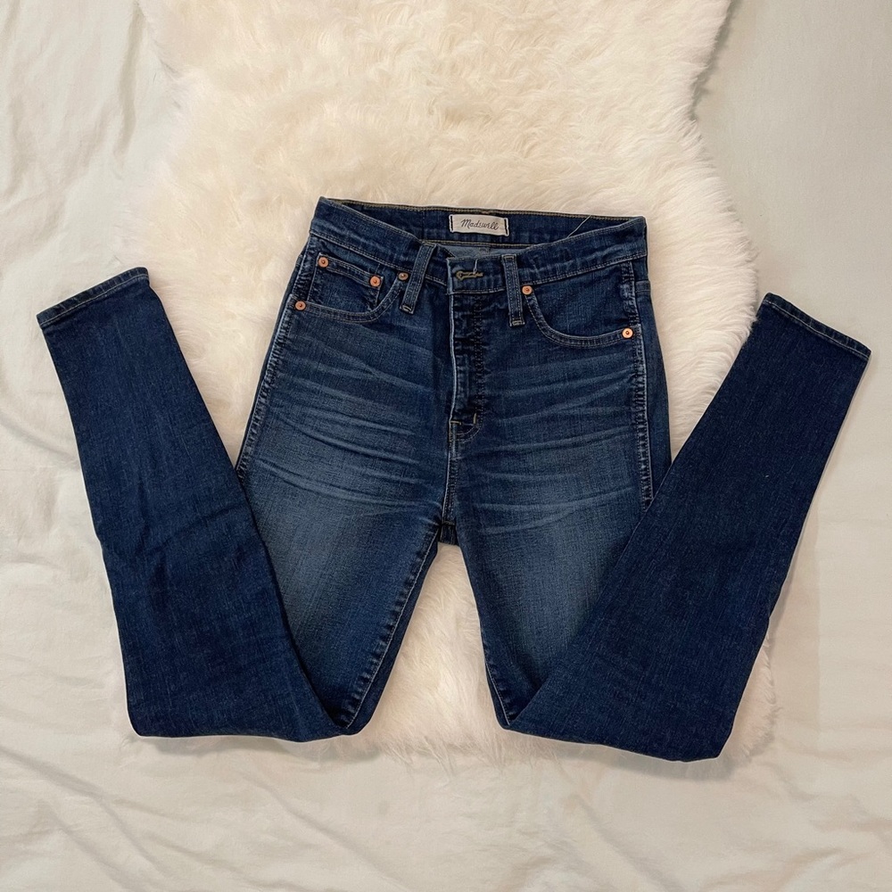 Madewell 10” High Riser Skinny Skinny Blue Jeans